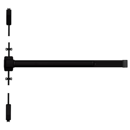 Von Duprin Grade 1 Surface Vertical Rod Exit Bar, 48-in Device, Fits 84-in Door, Exit Only, Hex Key Dogging, Da 2227EO 4 695